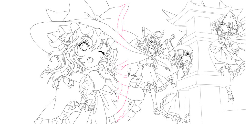 TouhouMarissaAtReimuShrine